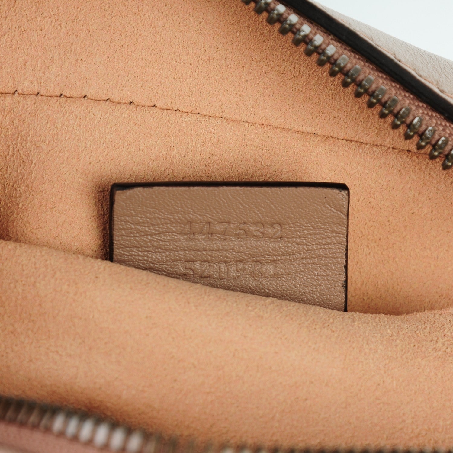 Gucci Calfskin Matelasse Studded Small Pearly GG Marmont Chain Shoulder Bag Porcelain Rose 7 of 7