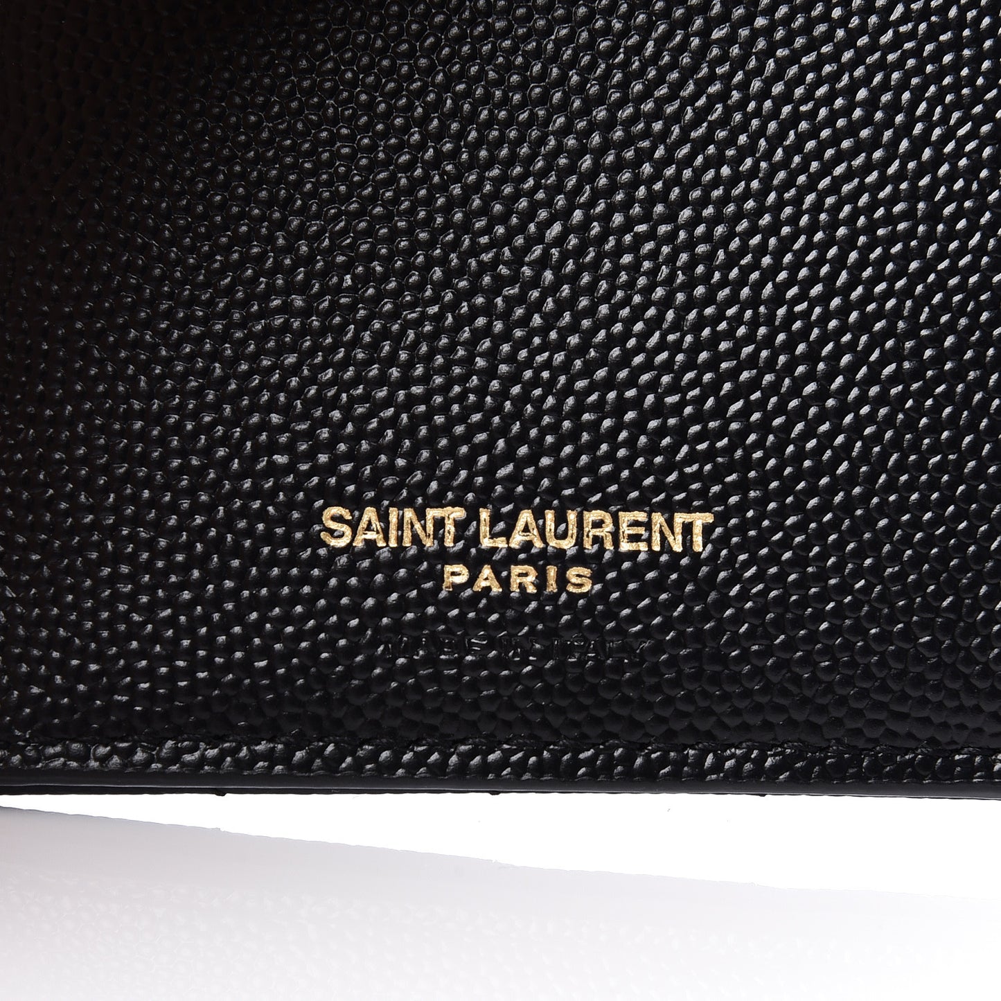 Grain De Poudre Matelasse Chevron Monogram Zipped Two-Part Wallet Black