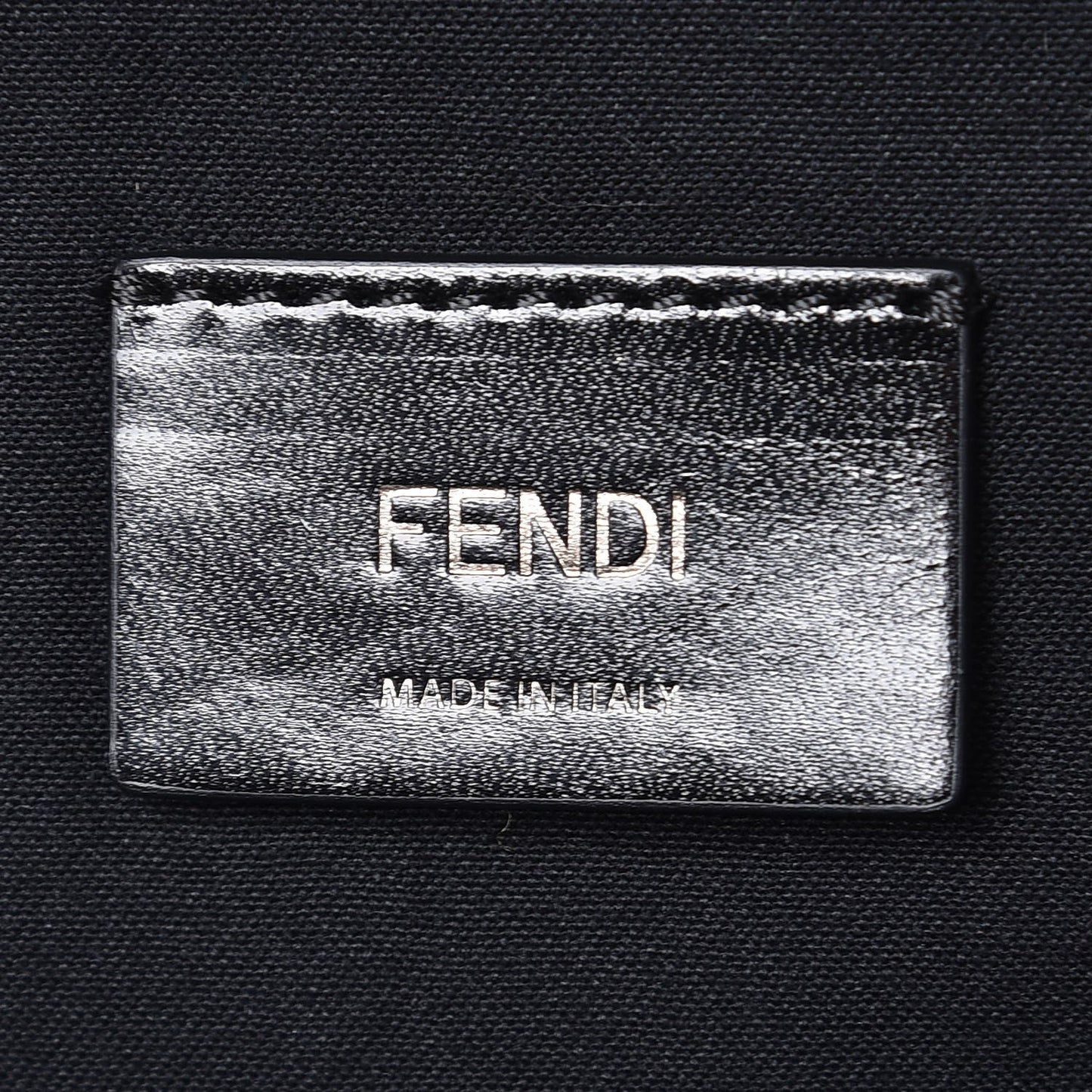 Calfskin Logo Embossed Backpack Night Blue