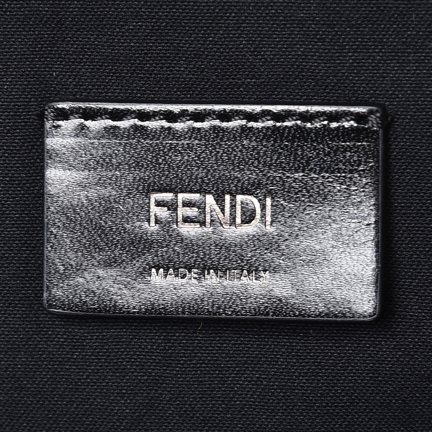 Fendi Calfskin Logo Embossed Backpack Night Blue 6 of 7