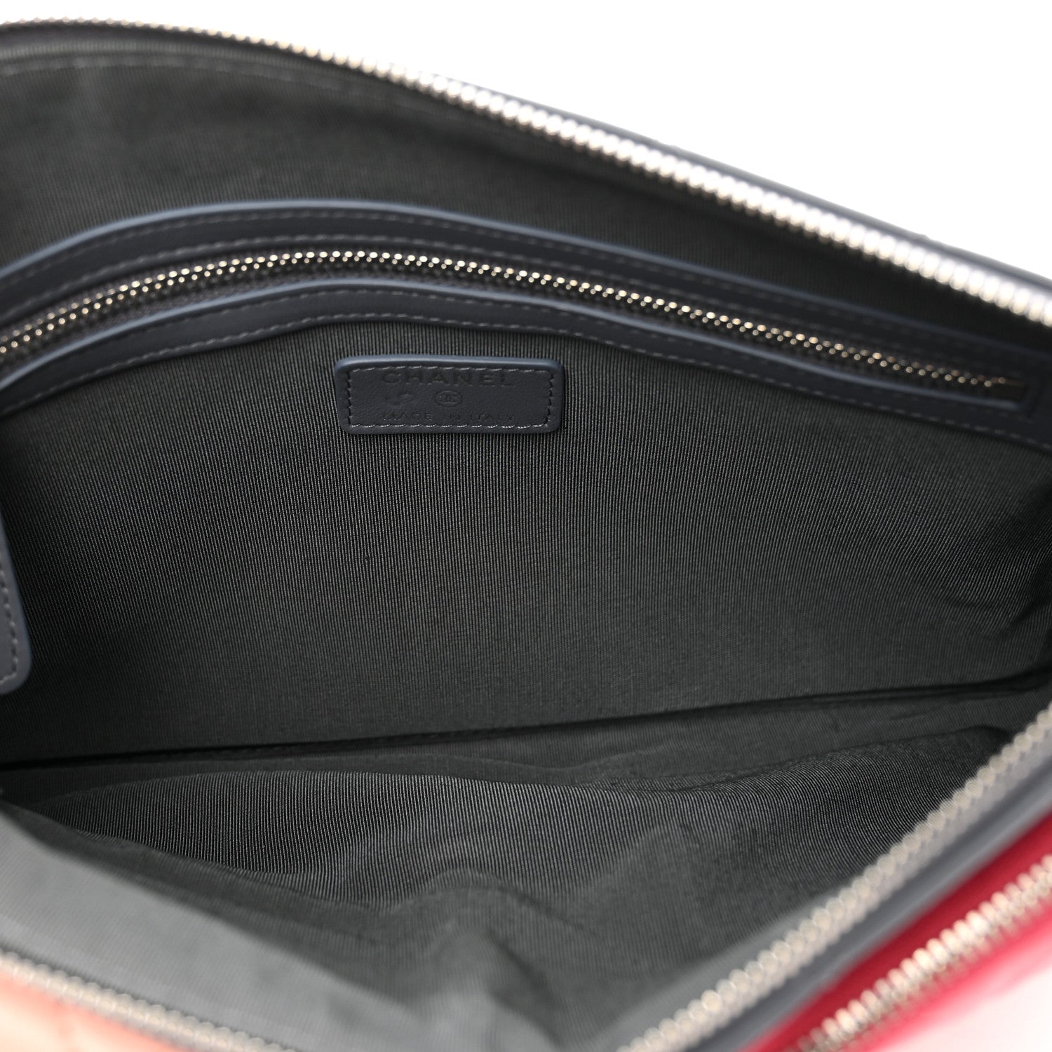 Chanel Lambskin Quilted Zipped Multi Pouch 5 of 8