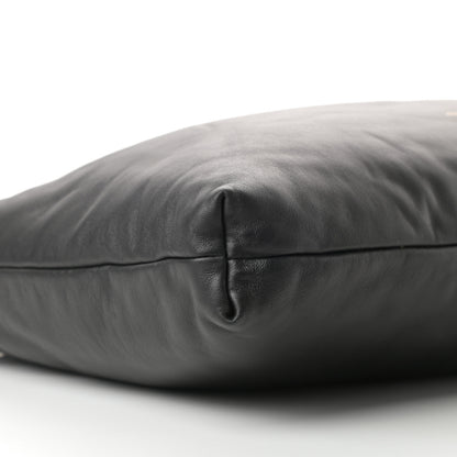 Mansur Gavriel Calfskin Reversible Pillow Tote Black Flamma 8 of 9