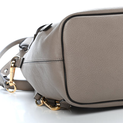 Chloe Suede Calfskin Small Faye Backpack Motty Grey 8 of 9