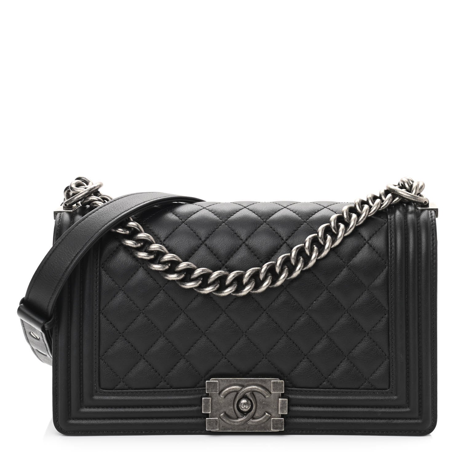 Chanel Caviar Quilted Medium Boy Flap Black 1 of 10