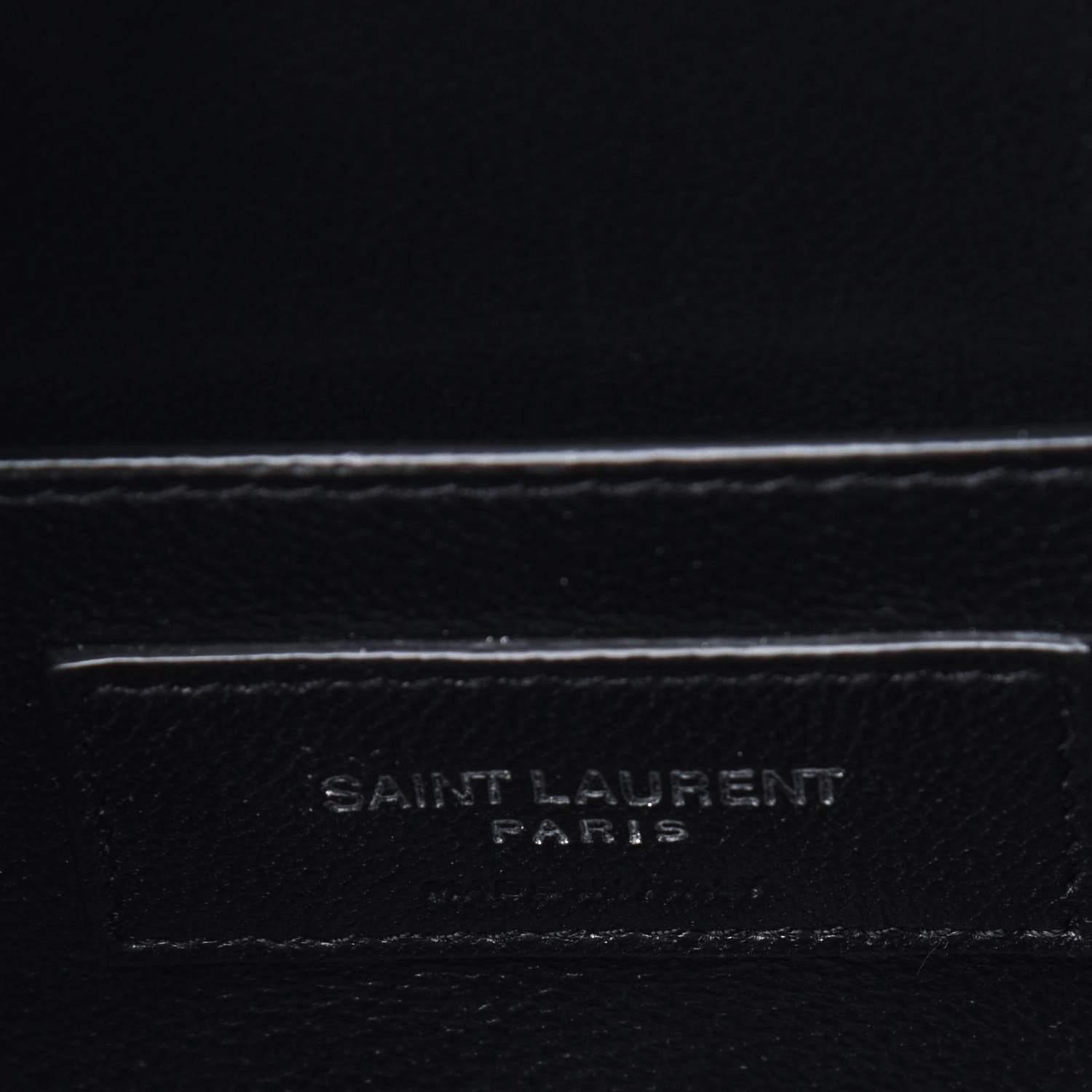 Saint Laurent Calfskin Lizard Embossed Le 61 Camera Bag Black 5 of 8
