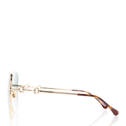 Gucci Metal Horsebit Square Frame Sunglasses GG0879S Grey 3 of 8