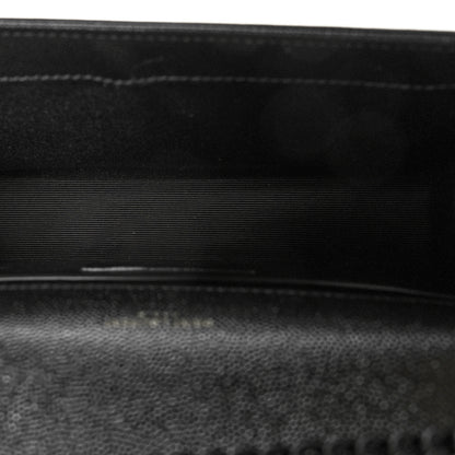 Saint Laurent Grain De Poudre Small Monogram Kate Satchel Black 5 of 9