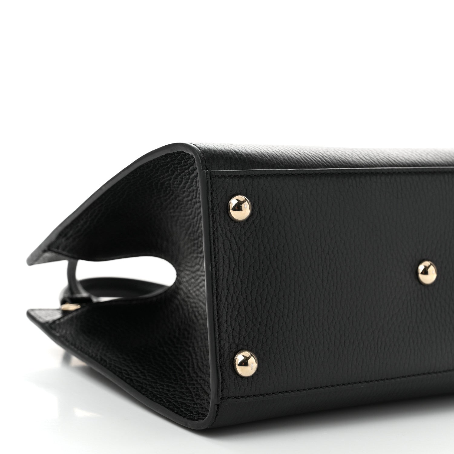 Gucci Pebbled Calfskin Medium Soho Top Handle Satchel Black 9 of 10