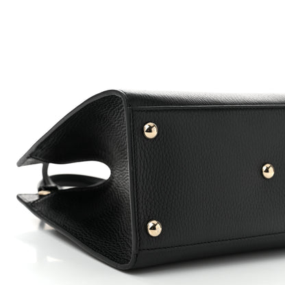 Gucci Pebbled Calfskin Medium Soho Top Handle Satchel Black 9 of 10