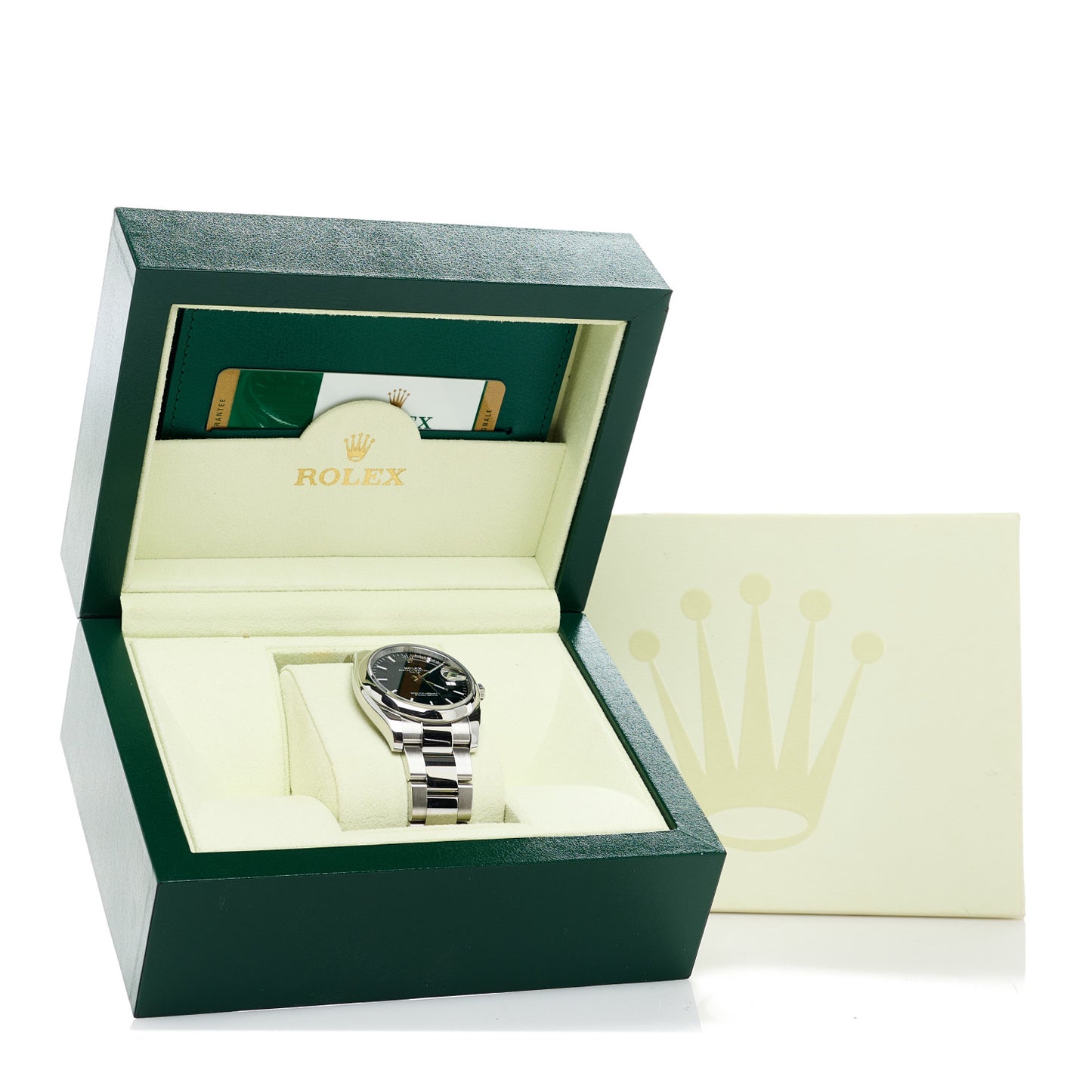 Stainless Steel 34mm Oyster Perpertual Date Watch Black 115200