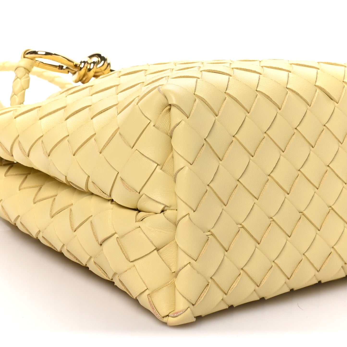 Nappa Intrecciato Small Andiamo Shoulder Bag Chamomile