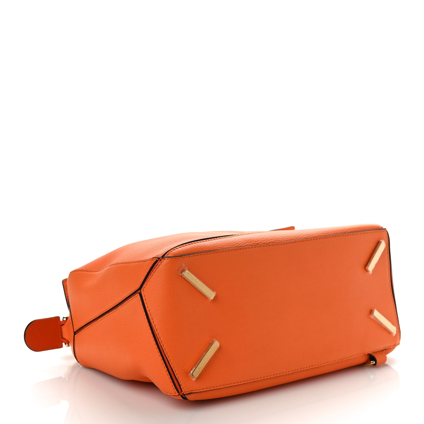 Calfskin Medium Puzzle Bag Apricot
