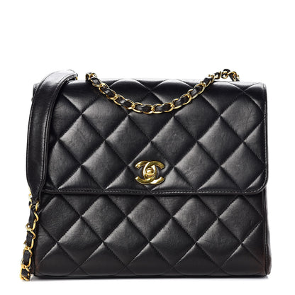 Chanel Lambskin Quilted Shoulder Bag Black 1 of 15