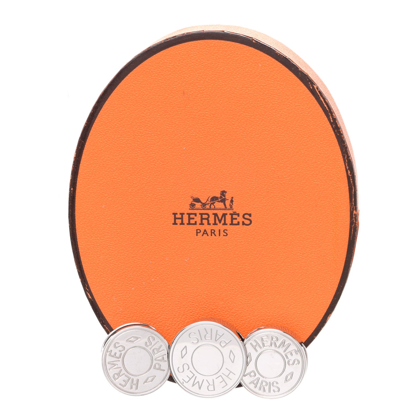 Palladium Clou De Selle Scarf Ring Set
