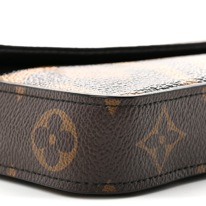 Louis Vuitton Monogram Animal Print Pochette Felicie Chain Wallet 8 of 9
