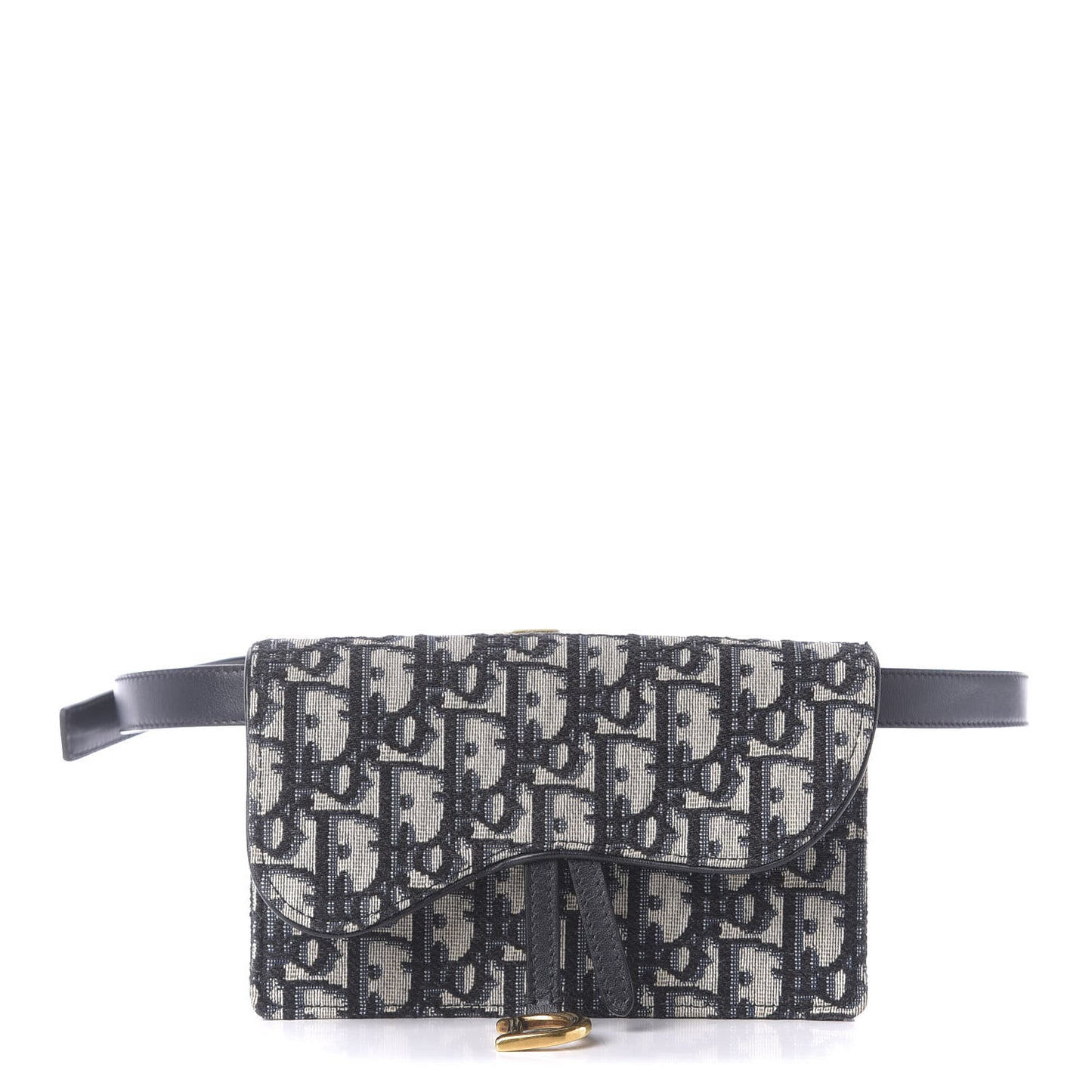 Oblique Saddle Belt Bag Blue