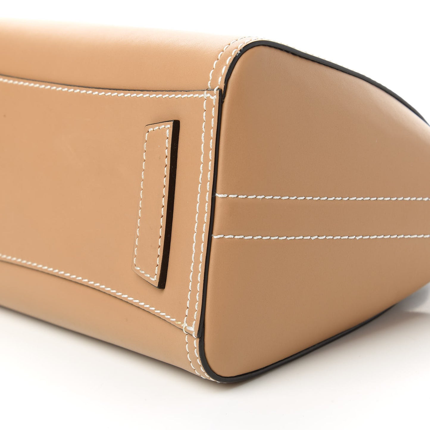 Calfskin Small Topstitch Bi-Color Antigona Beige Black