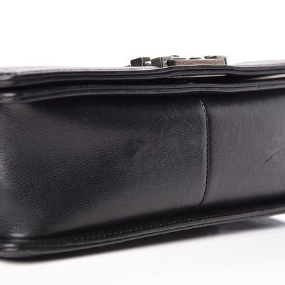 Chanel Calfskin Double Stitch Medium Boy Flap Black 12 of 13
