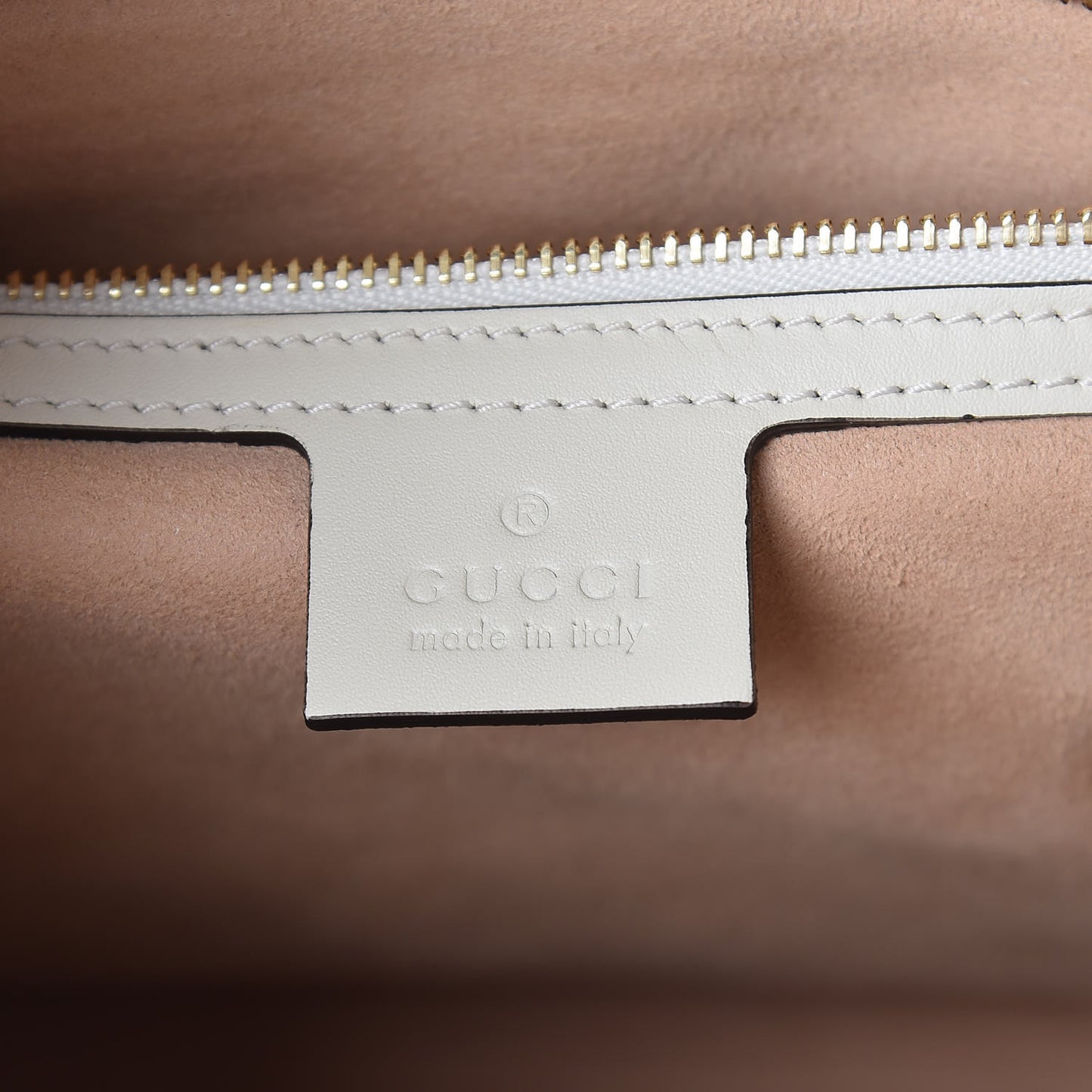 GG Supreme Monogram Medium Padlock Tote White