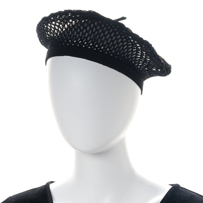Christian Dior Mesh Arty Beret 57 Black 2 of 9