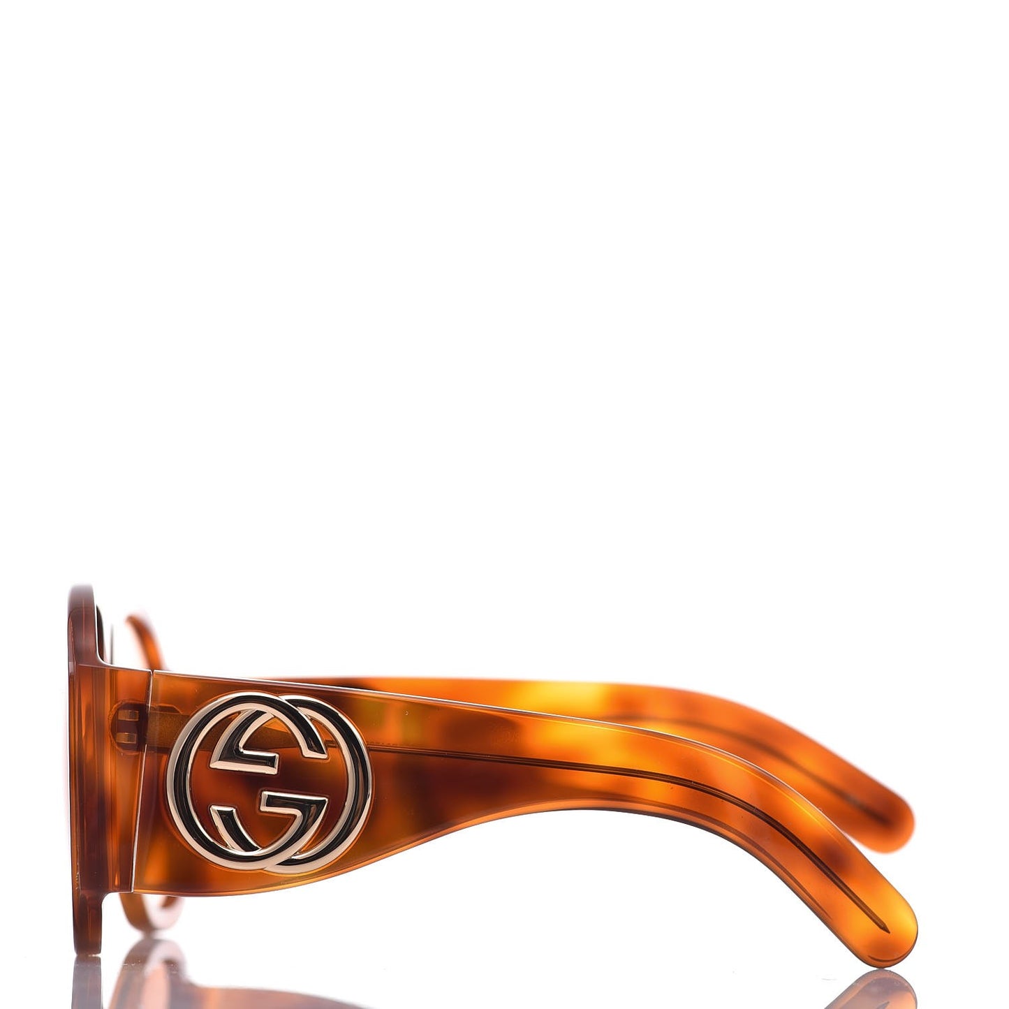 Acetate Oversized Interlocking G Sunglasses GG0152S Tortoise