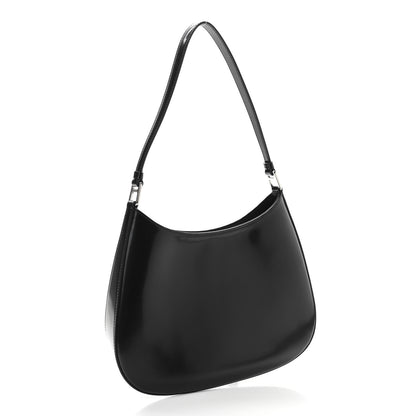 Prada Spazzolato Cleo Shoulder Bag Black 3 of 11