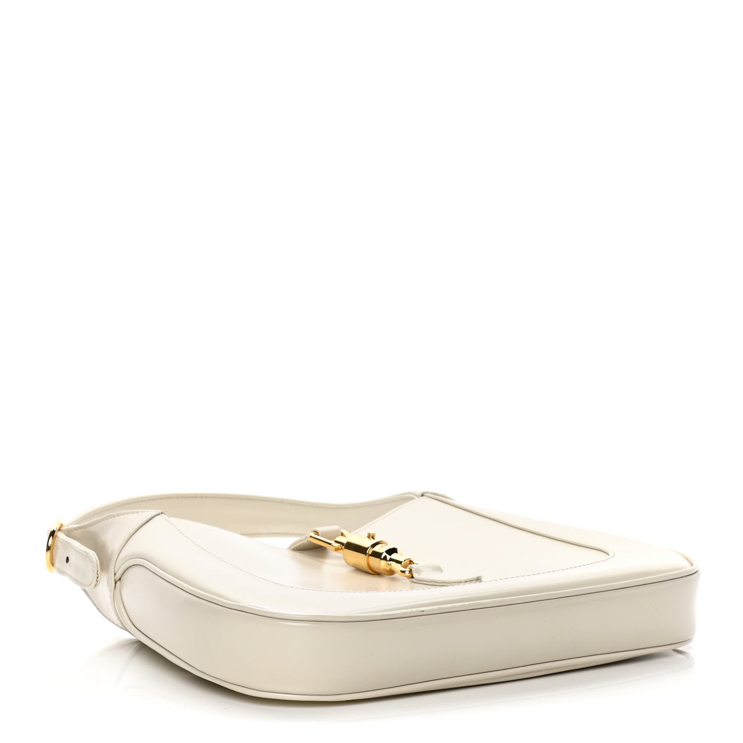 Boarded Dyana Lux Calfskin Small Jackie 1961 Hobo Mystic White