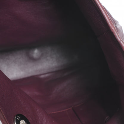 Christian Dior Lambskin Cannage Dior Soft Shopper Tote Burgundy 6 of 8