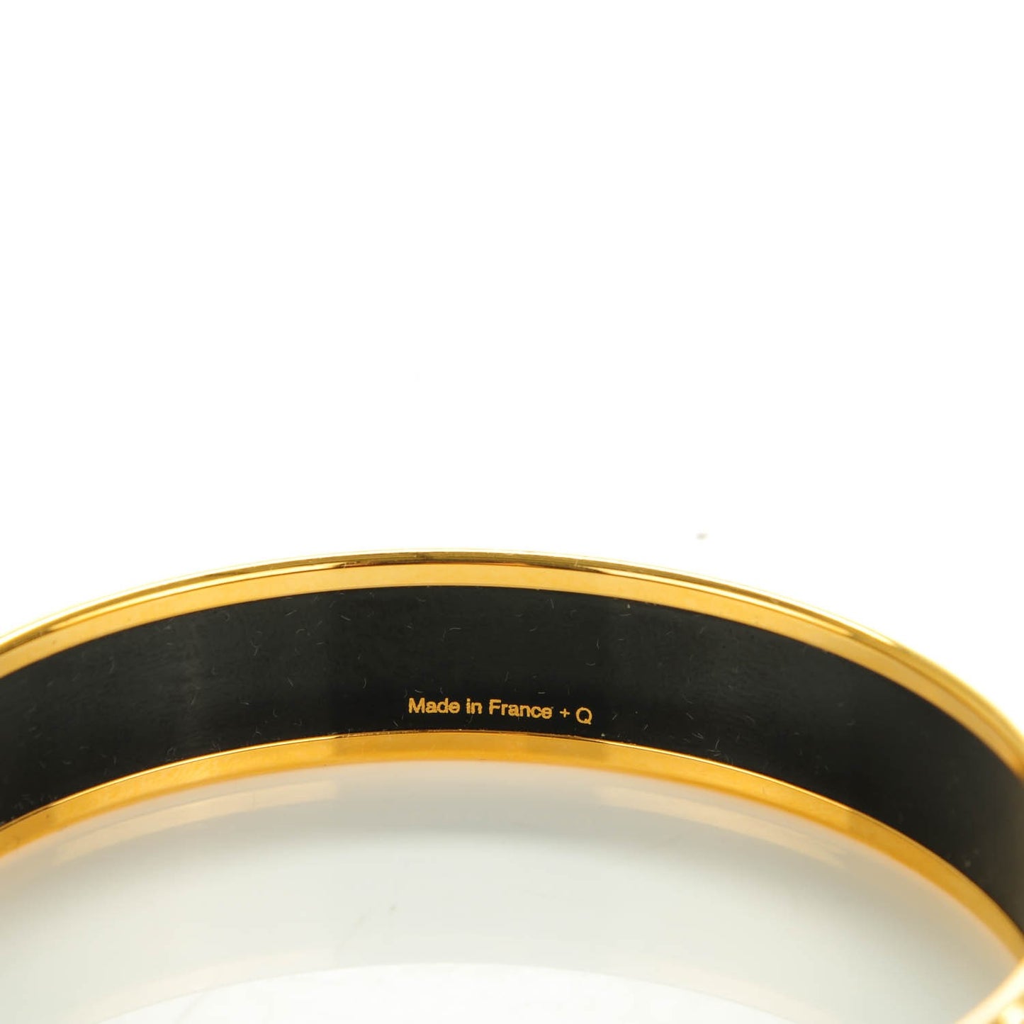 Enamel Printed Caleche Narrow Bracelet 70 Rouge H