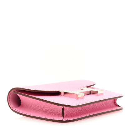 Hermes Epsom Constance Slim Wallet 5P Pink 5 of 9