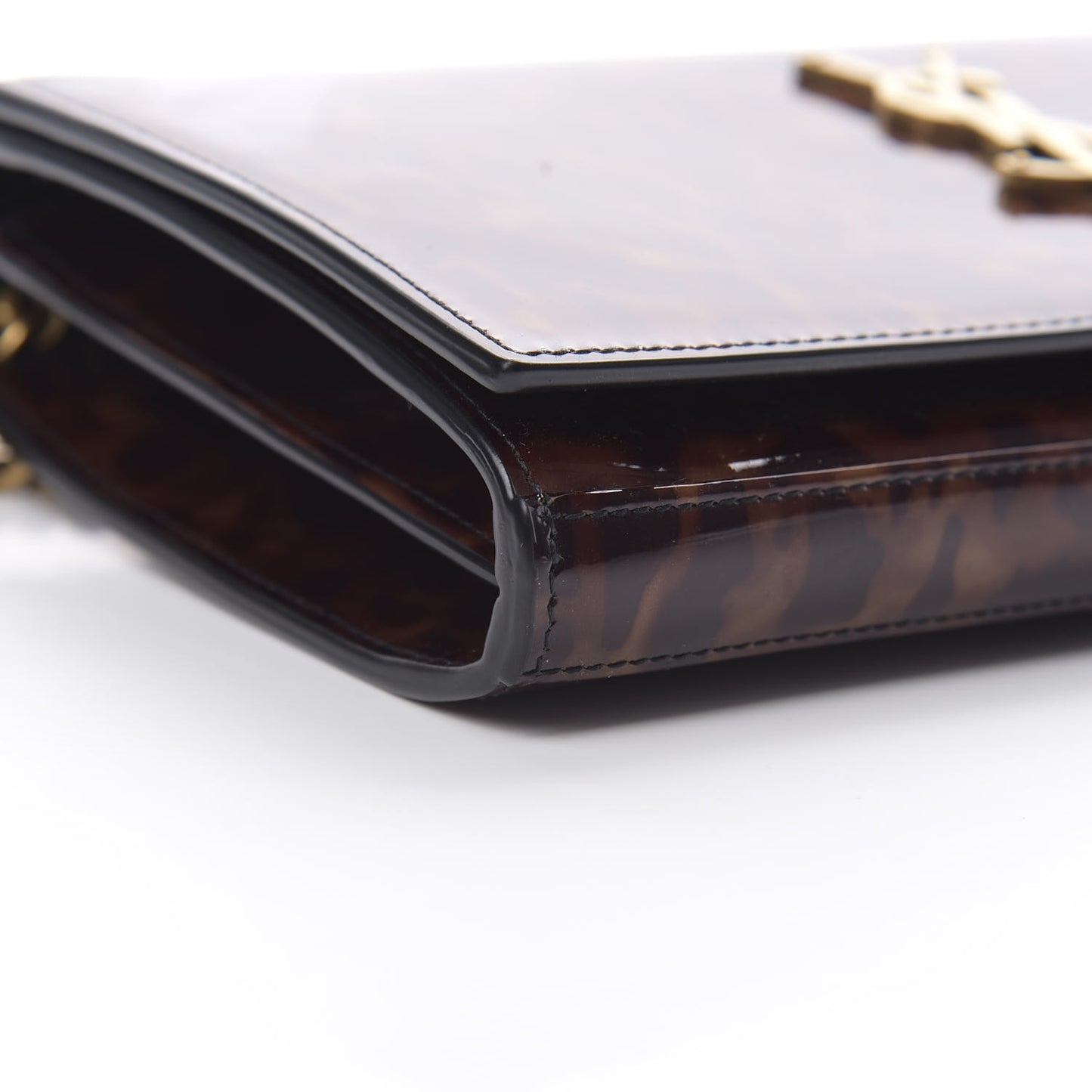 Patent Monogram Chain Wallet Tortoiseshell