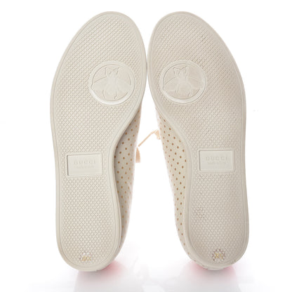 Gucci X SEGA Calfskin GUCCY Stars Womens Falacer Sneakers 38.5 White 5 of 13