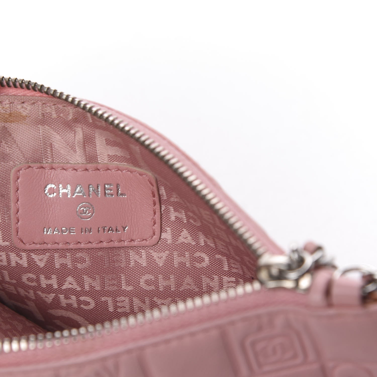 Chanel Lambskin Precious Symbols Pochette Pink 7 of 14
