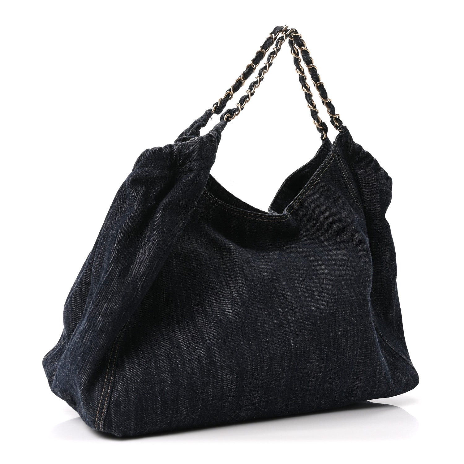 Chanel Denim XL Coco Cabas Tote Blue 4 of 11