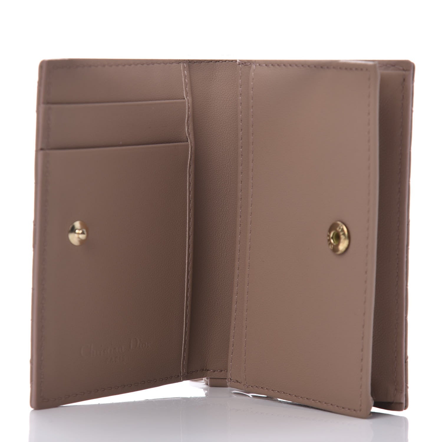 Christian Dior Ultra Matte Calfskin Cannage Small Lady Dior Flap Card Holder Fard 5 of 10