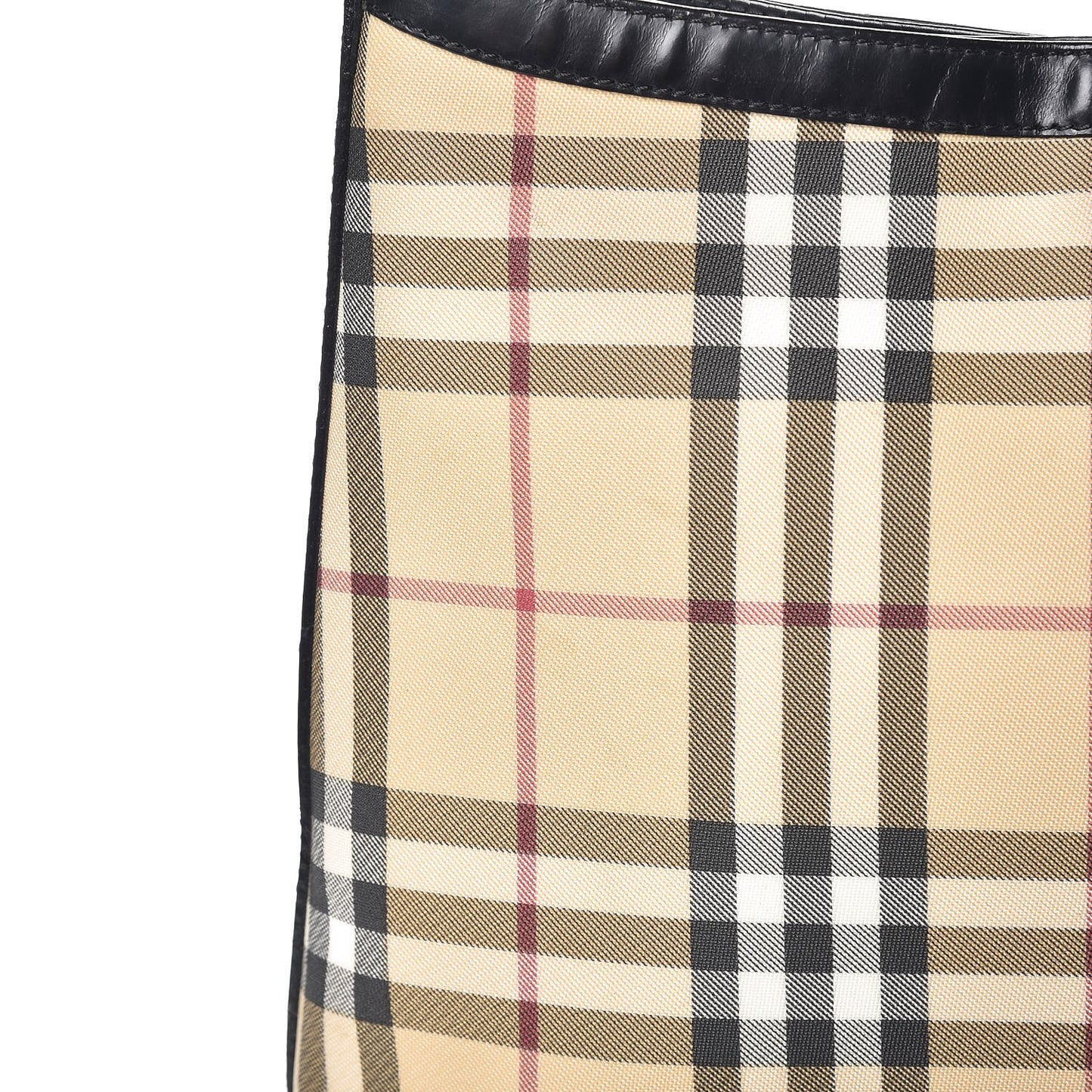 House Check Shoulder Bag Black