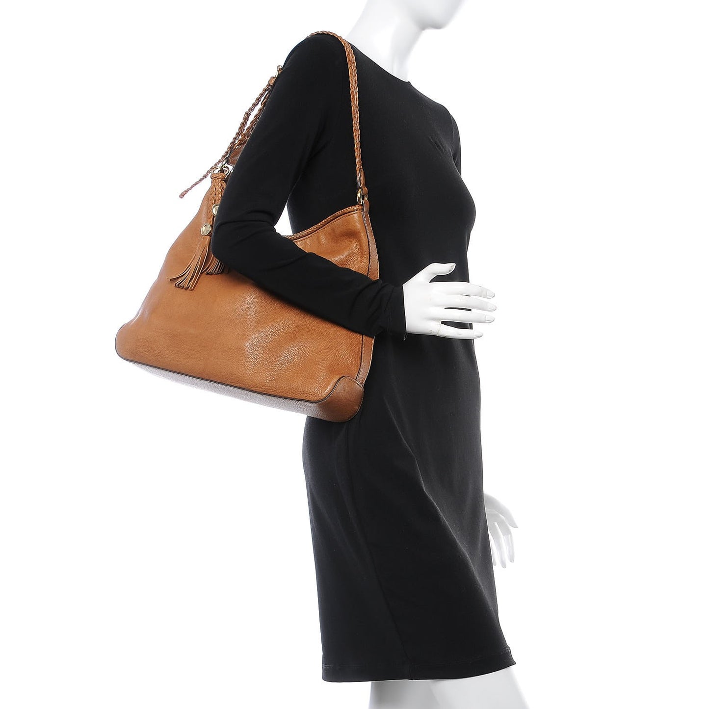Pebbled Calfskin Medium Marrakech Hobo Brown