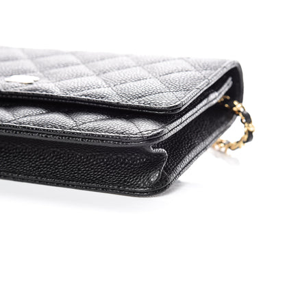 Chanel Caviar Quilted Wallet On Chain WOC Black 6 of 11
