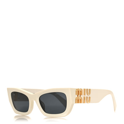 Miu Miu Acetate Rectangle Sunglasses SMU09W White 1 of 7