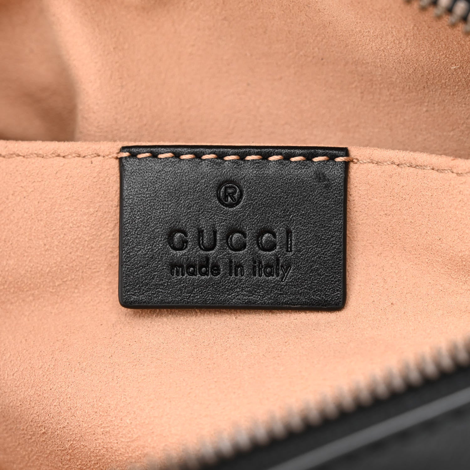 Gucci Calfskin Matelasse GG Marmont Belt Bag 65 26 Black 6 of 11