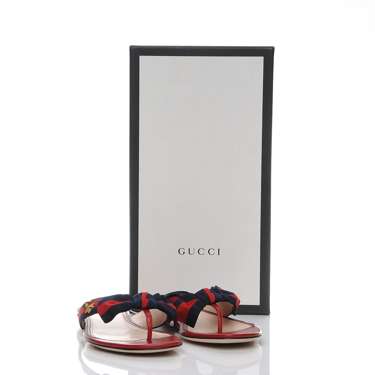 Grosgrain Web Thong Sandals 38 Hibiscus Red