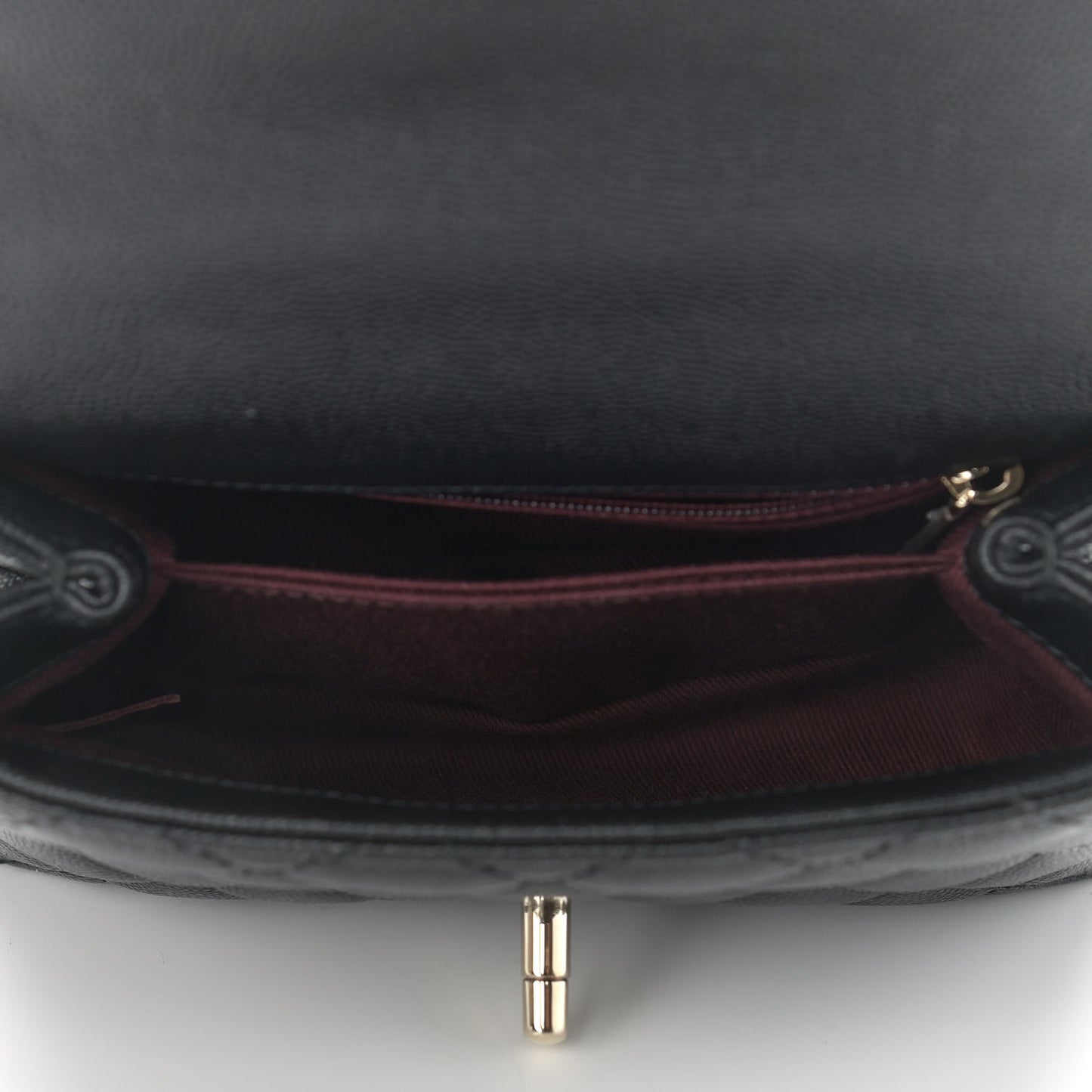 Caviar Quilted Extra Mini Coco Handle Flap Black