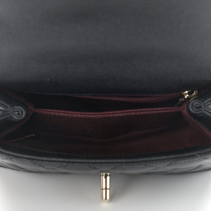 Chanel Caviar Quilted Extra Mini Coco Handle Flap Black 5 of 9