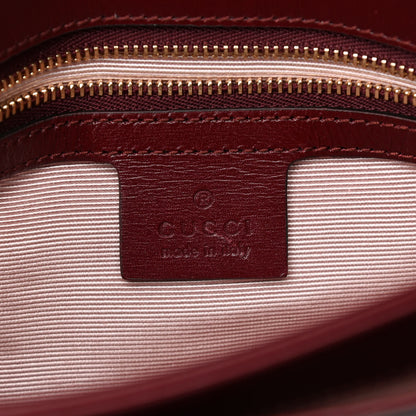 Gucci Vitello Palmellato Lux Small Arli Flap Shoulder Bag Vintage Bordeaux 7 of 11