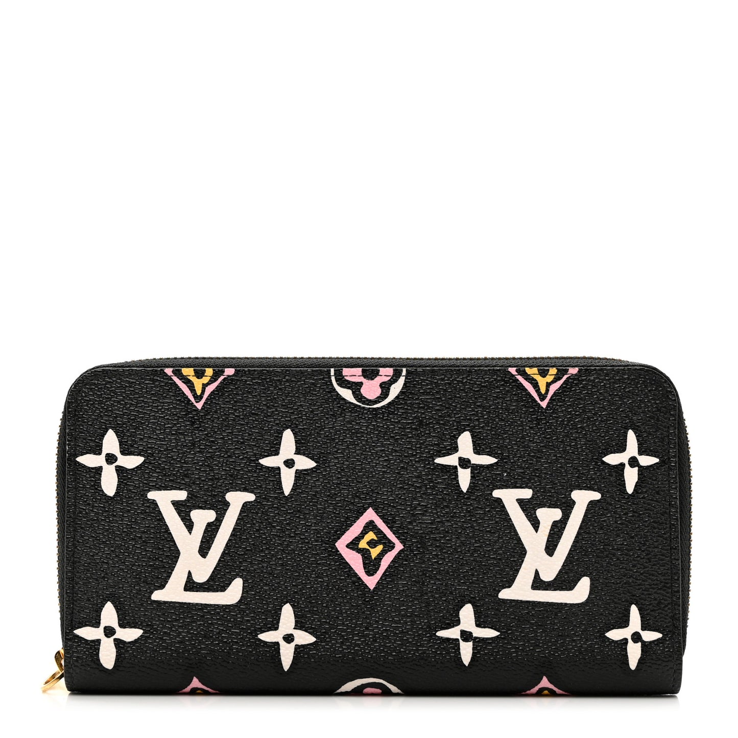 Monogram Giant Wild At Heart Zippy Wallet Black
