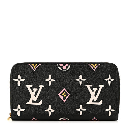 Louis Vuitton Monogram Giant Wild At Heart Zippy Wallet Black 1 of 6