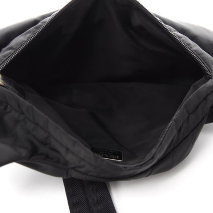 Prada Tessuto Nylon Saffiano Messenger Satchel Black 6 of 11