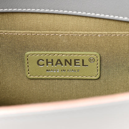 Chanel Calfskin Quilted Medium Boy Flap Grey 6 of 10