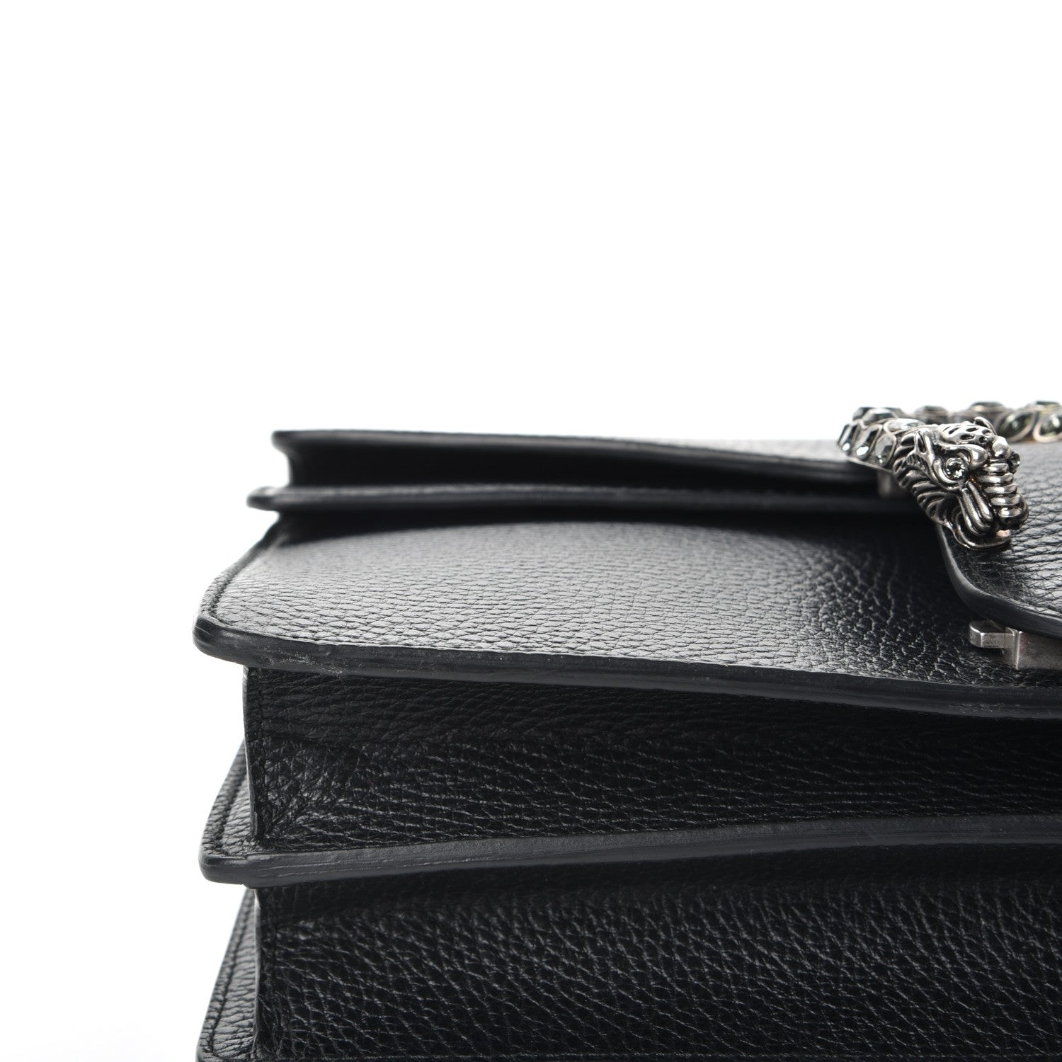 Gucci Pebbled Calfskin Small Dionysus Shoulder Bag Black 9 of 10