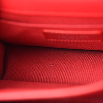 Chanel Grained Calfskin Quilted Small CC Box Flap Red 9 of 12
